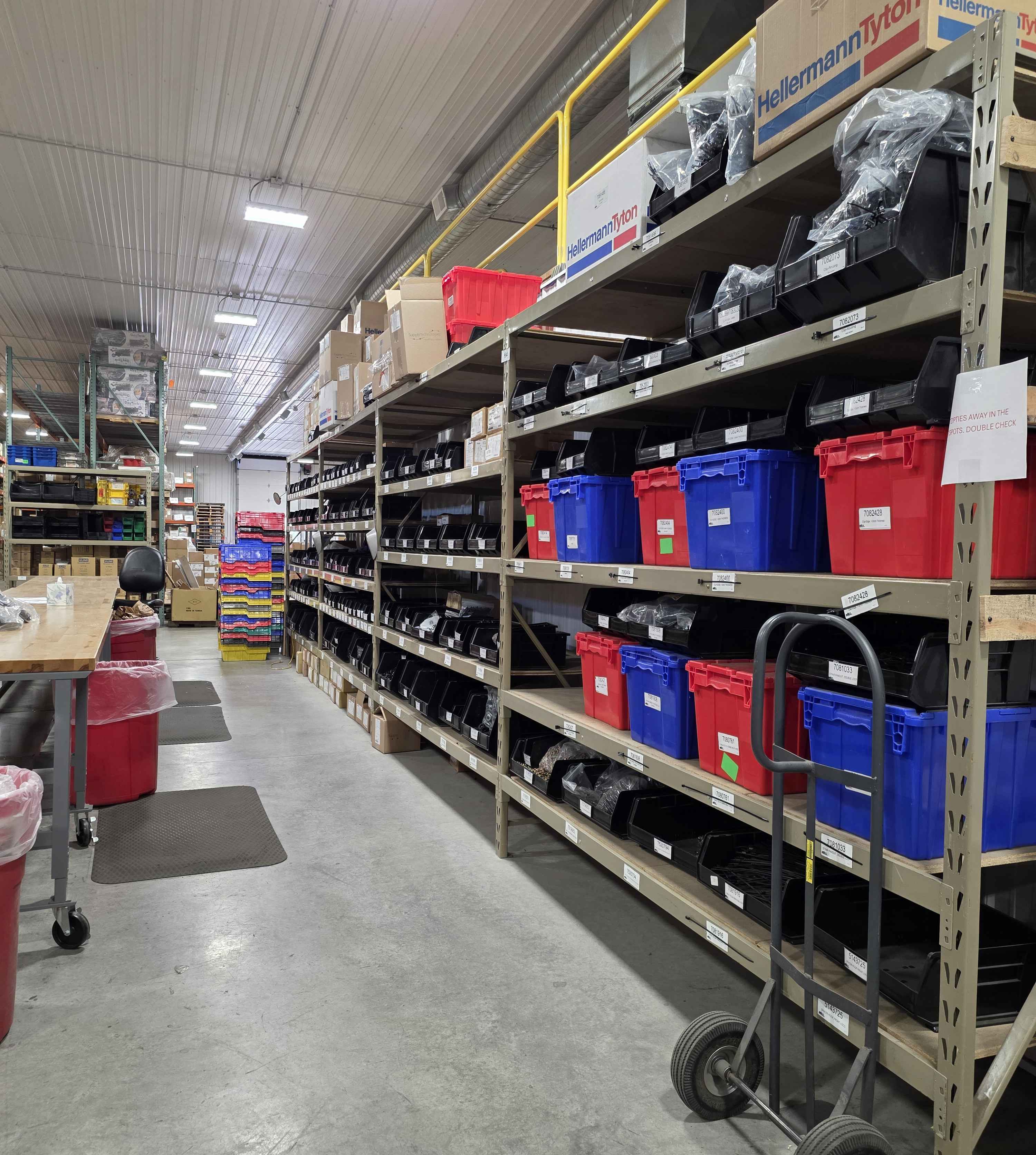 Industrial component storage